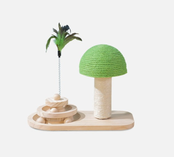 Pet Cat Tree Toys Cat Scratch Post with Sisal Balls