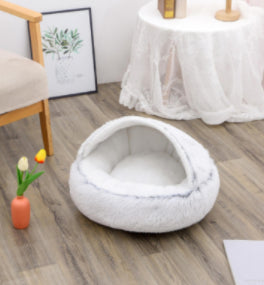 2-in-1 Round Plush Pet Bed |