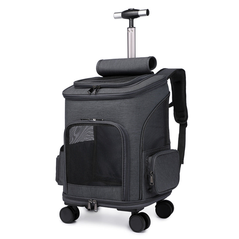 Folding Trolley Pet Backpack