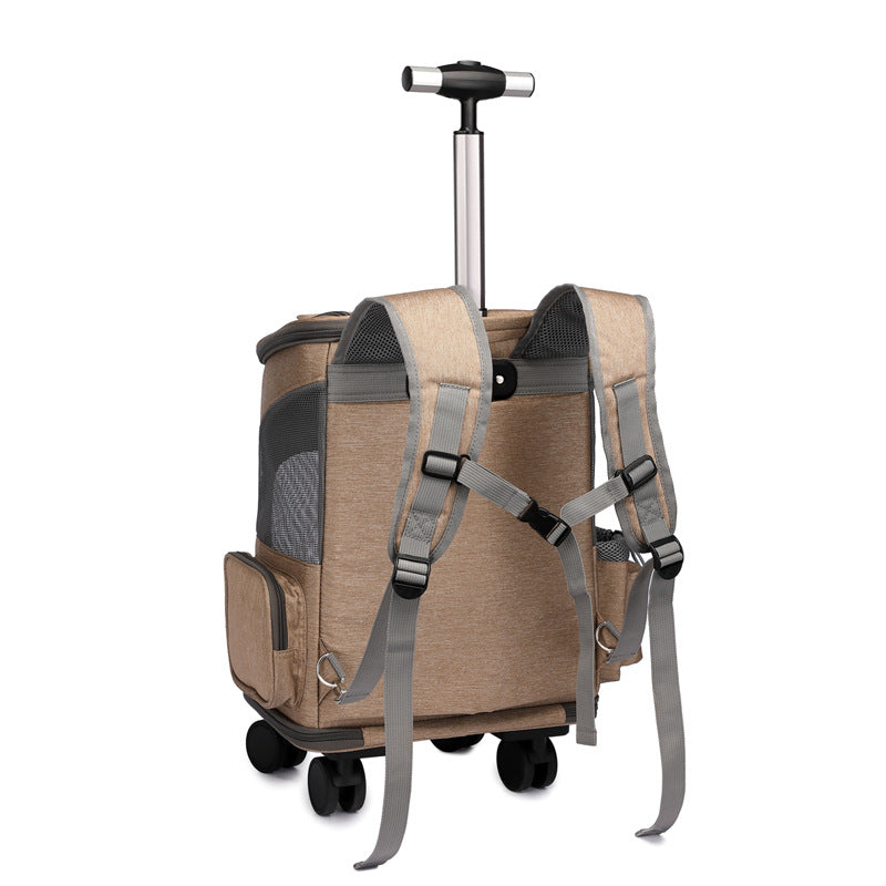 Folding Trolley Pet Backpack