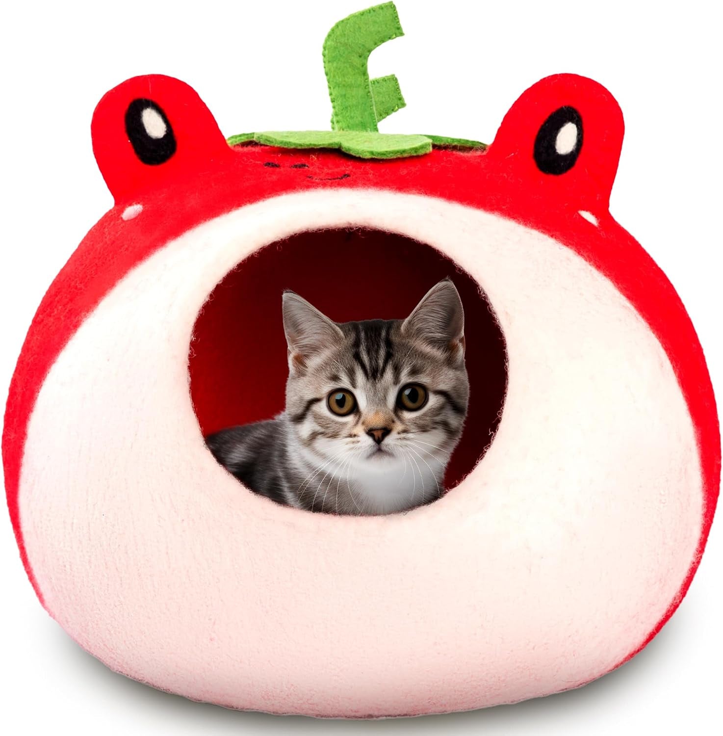 Merino Wool Cat Cave – Handmade Hideaway, 20 Styles