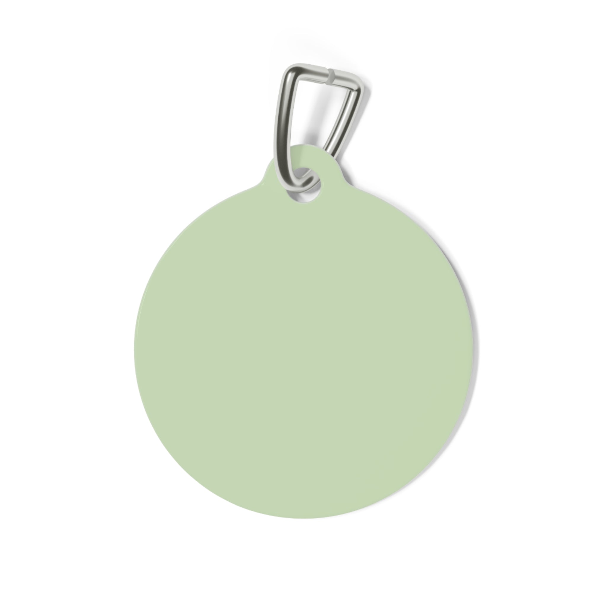 Meadow Pet Supply Round Pet Tag — Dog & Cat Silhouette ID Tag
