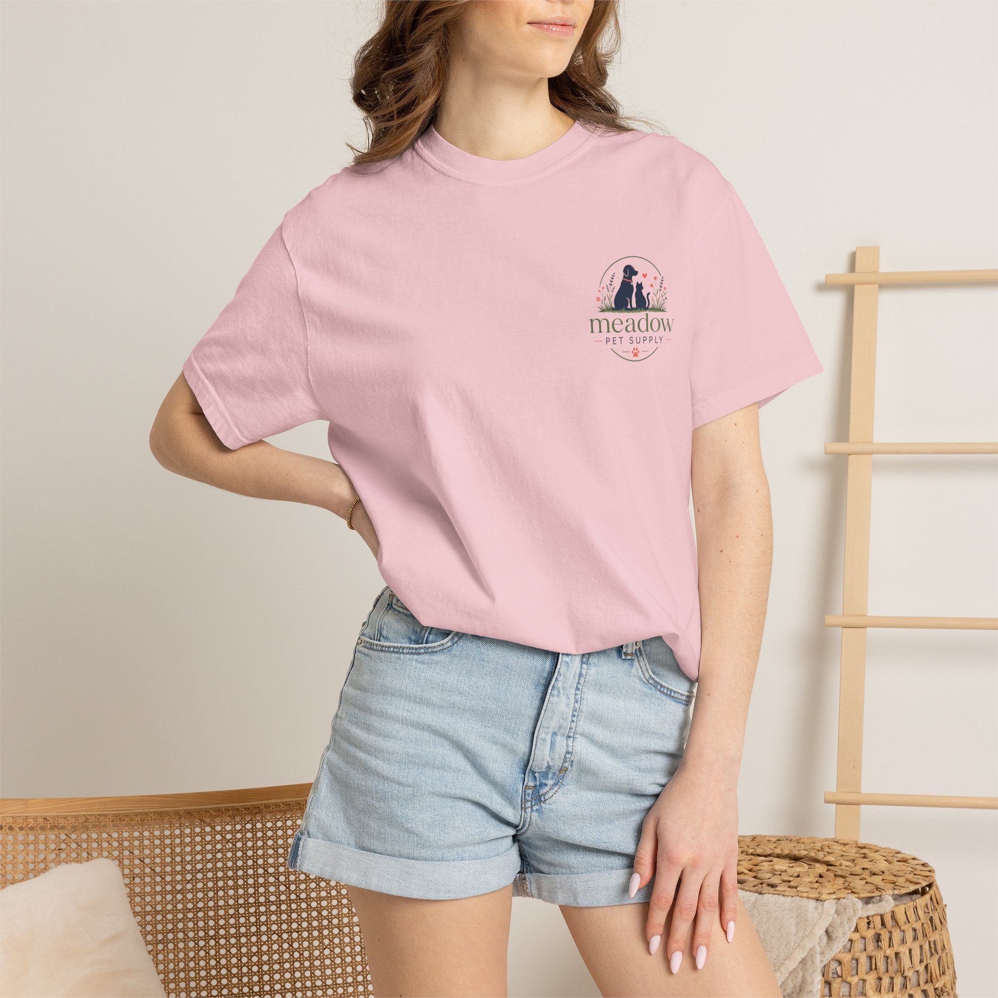 Meadow Pet Supply T-Shirt – Dog & Cat Logo Tee