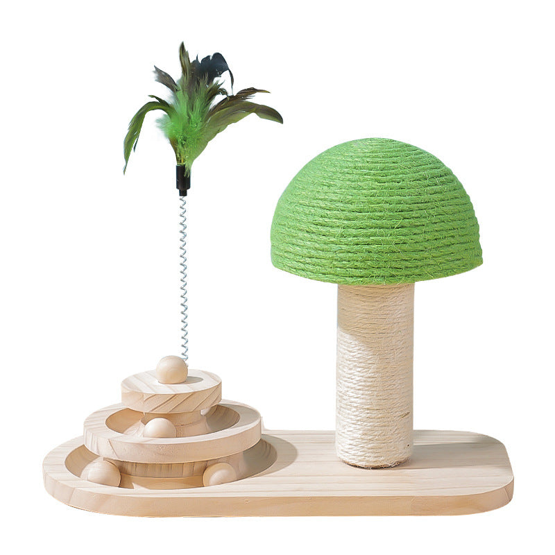 Pet Cat Tree Toys Cat Scratch Post with Sisal Balls