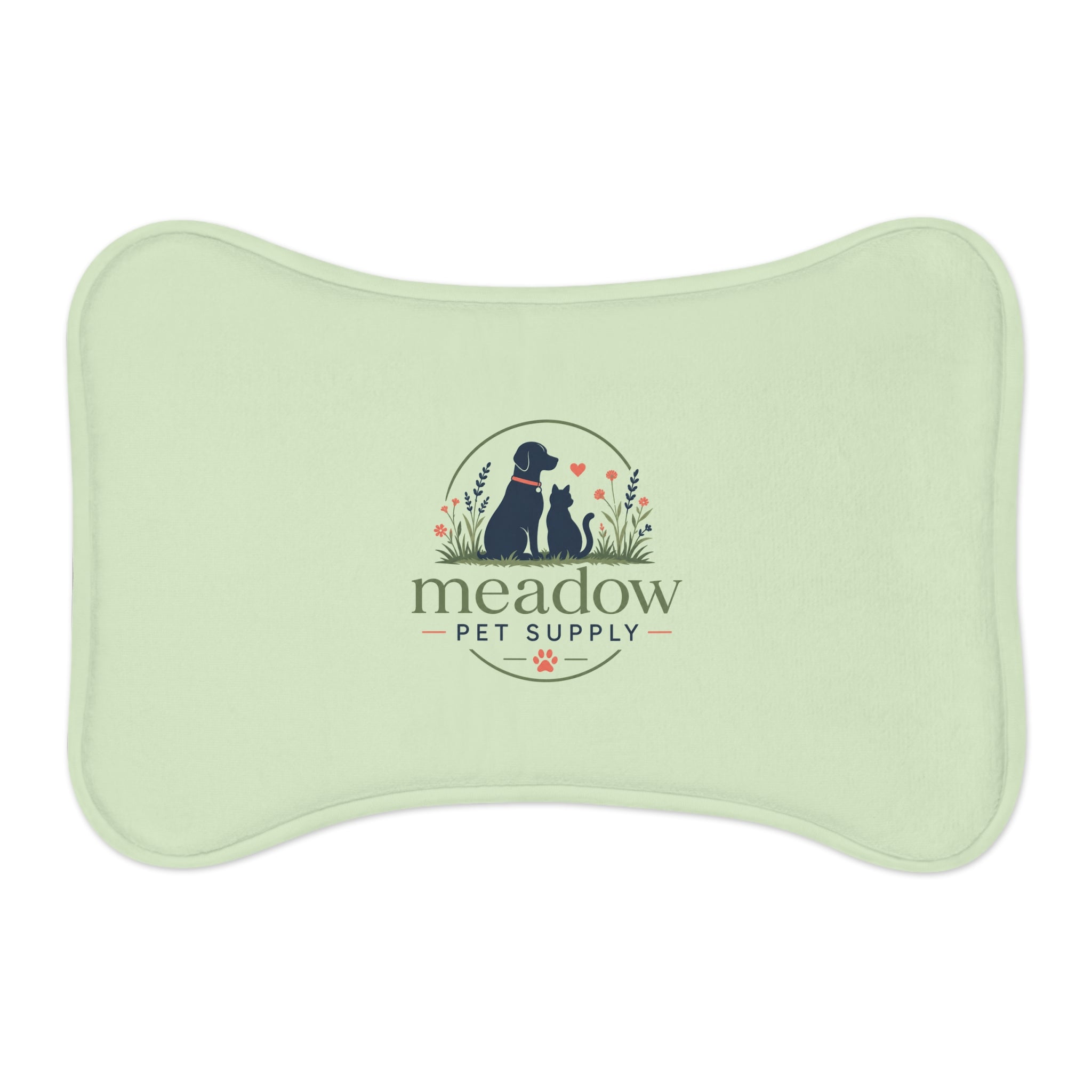 Meadow Pet Supply Feeding Mat — Non-Slip Dog & Cat Bowl Mat