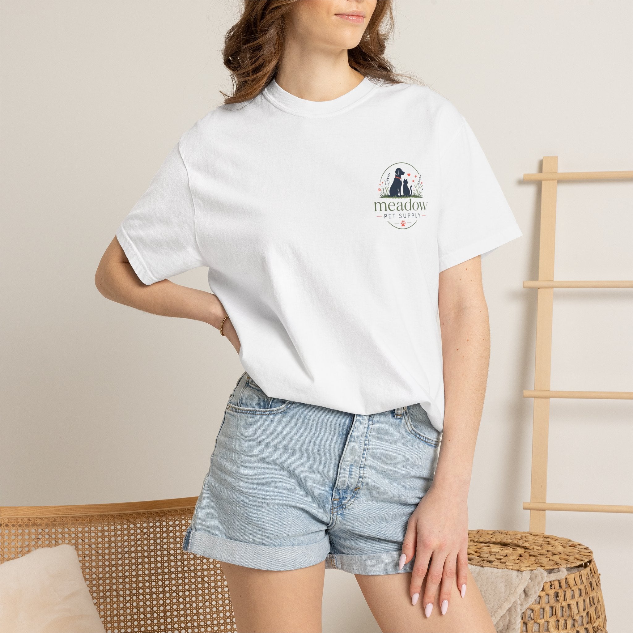 Meadow Pet Supply T-Shirt – Dog & Cat Logo Tee