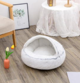 2-in-1 Round Plush Pet Bed |