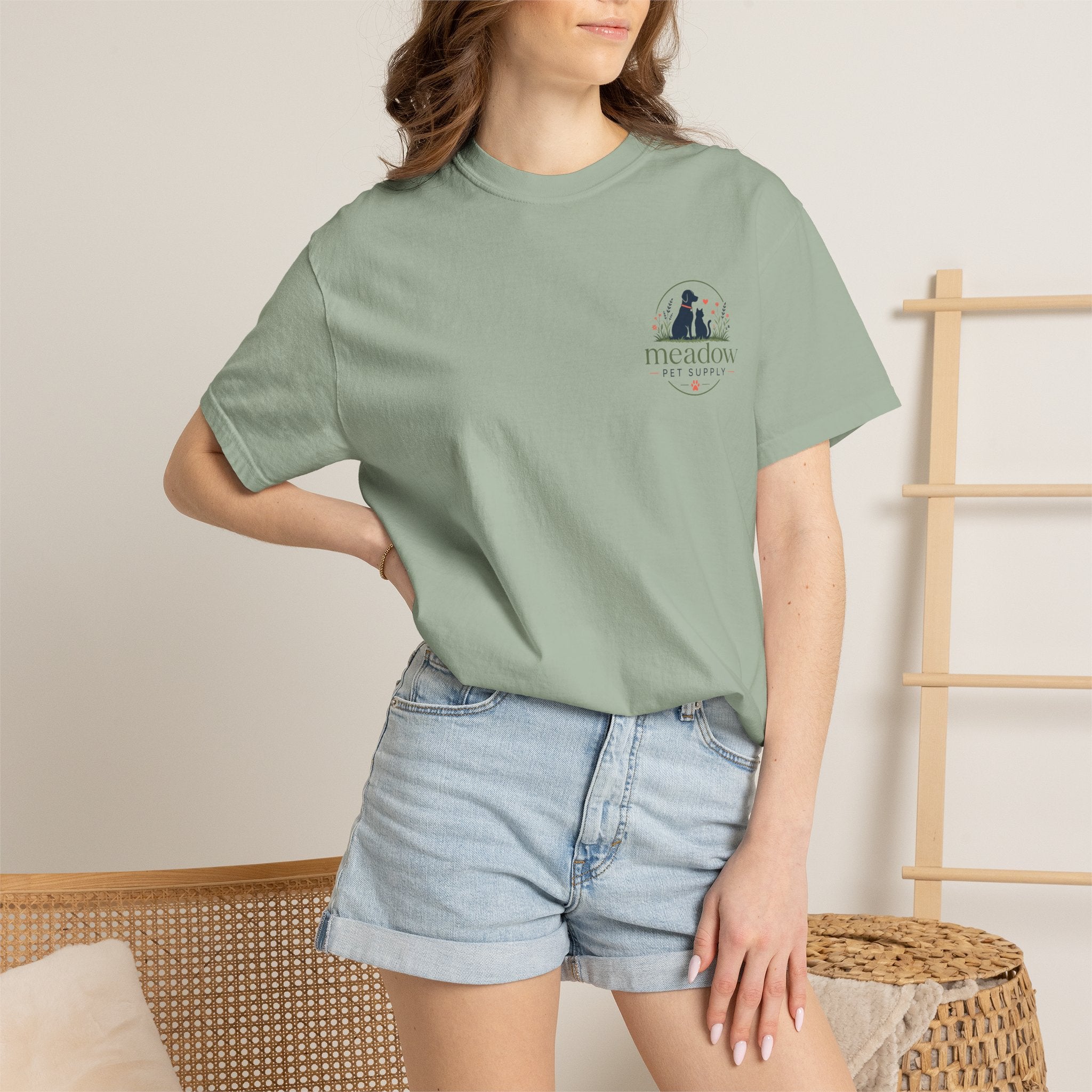 Meadow Pet Supply T-Shirt – Dog & Cat Logo Tee