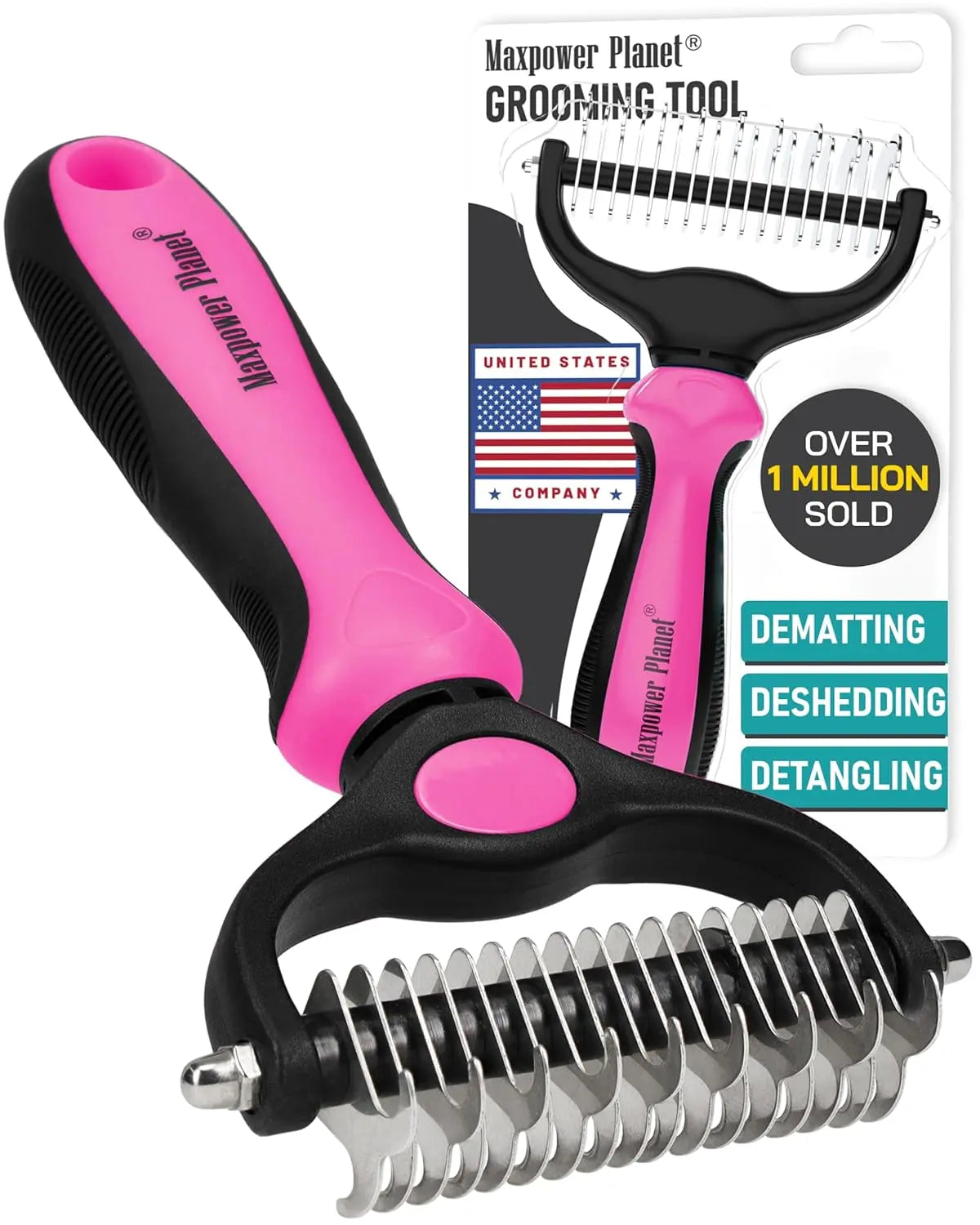 Maxpower Dual-Sided Dogs & Cats – Dematting Tool