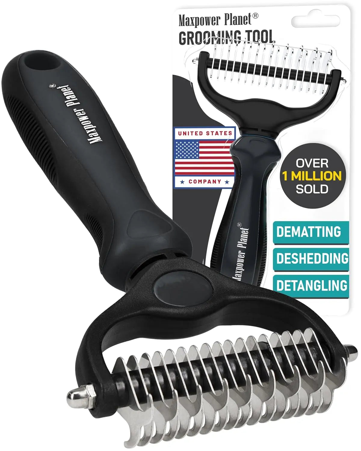 Maxpower Dual-Sided Dogs & Cats – Dematting Tool