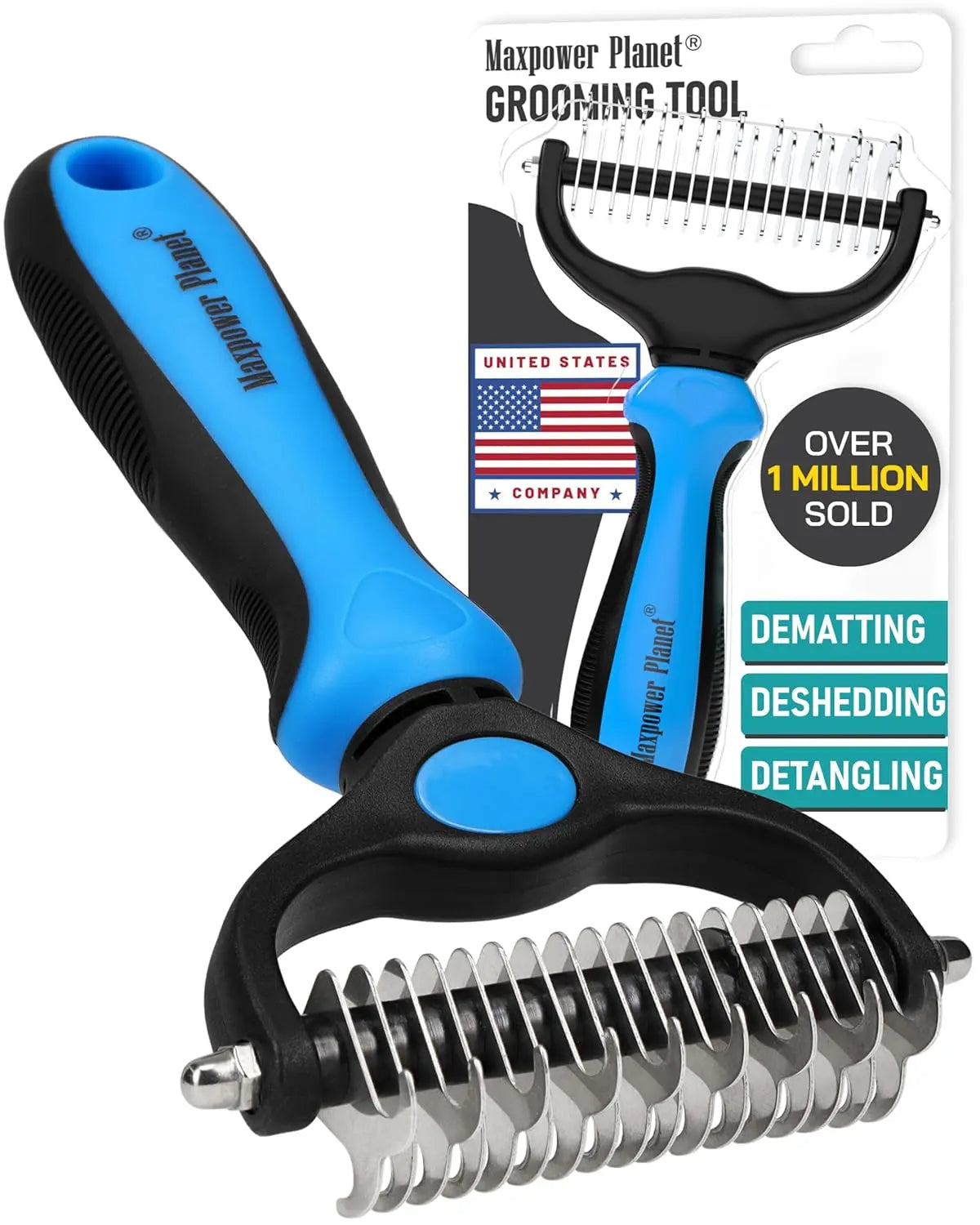 Maxpower Dual-Sided Dogs & Cats – Dematting Tool