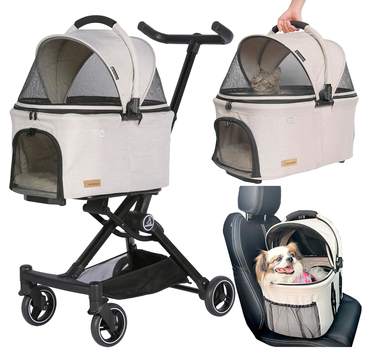 3 in 1 Pet Stroller Dog Cat Travel System