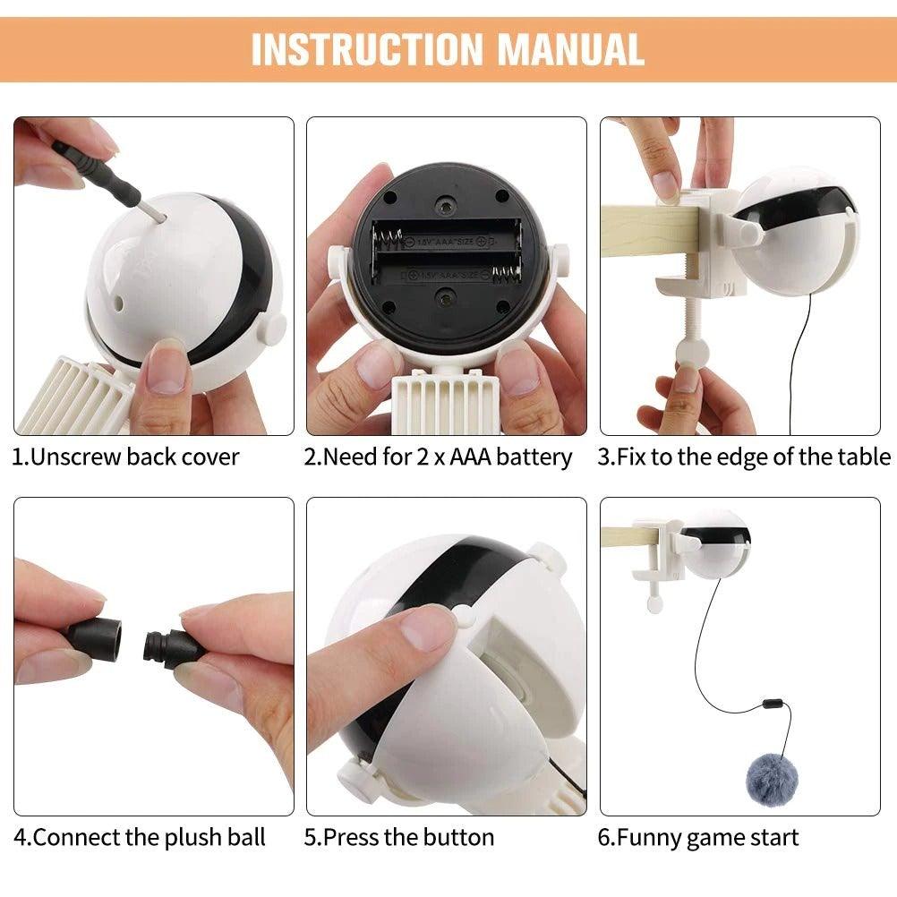 Automatic Motion Cat Teaser Ball Exercise Toy