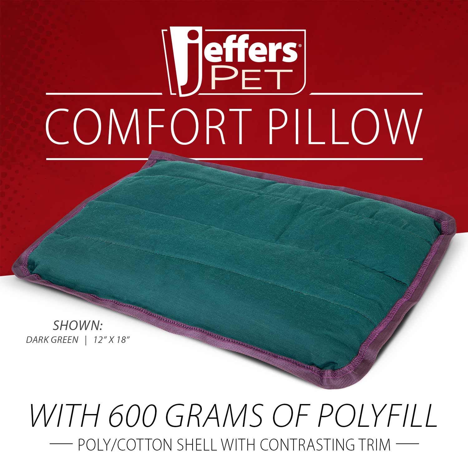 Jeffers Washable Comfy Dog Pillow