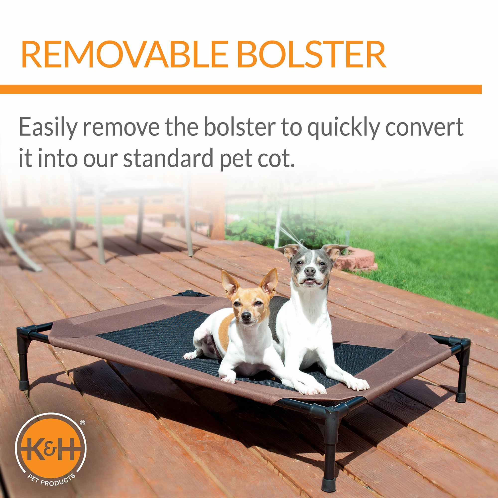 K&H Pet Products Original Bolster Elevated Pet Cot