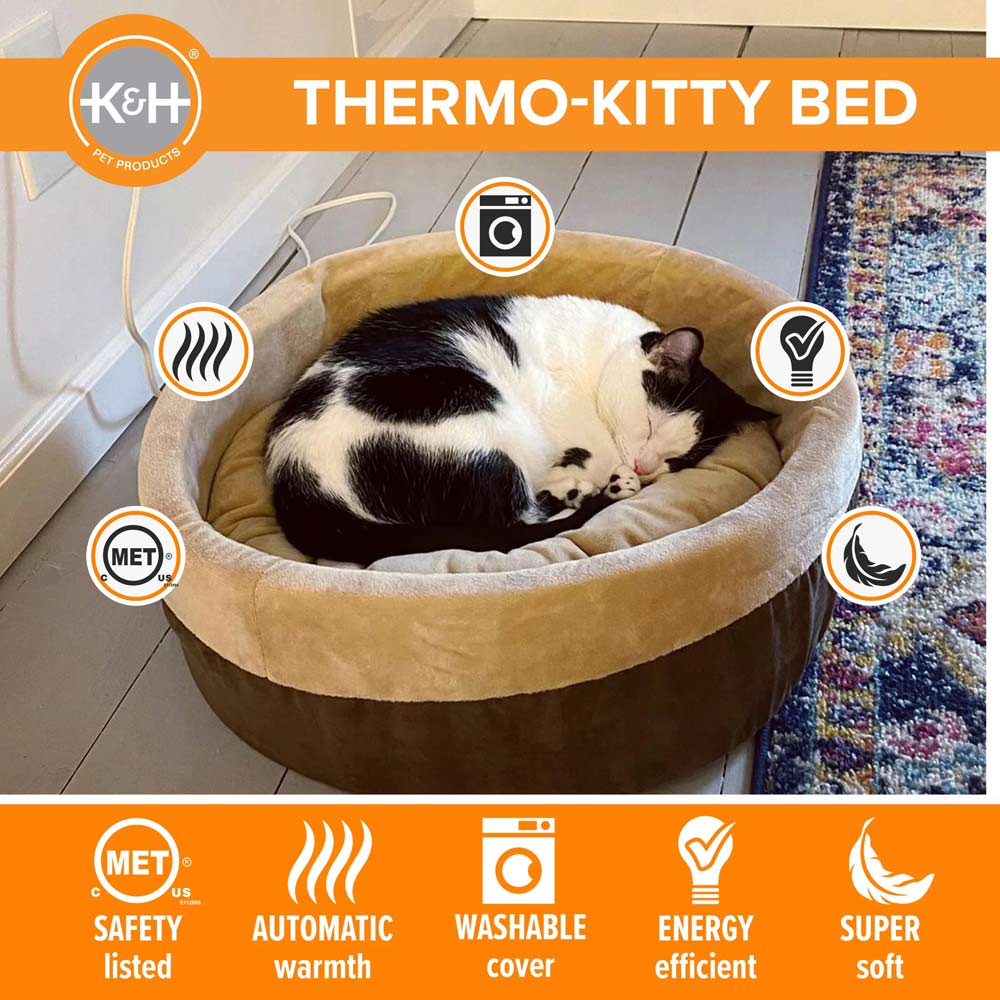 K&H Thermo-Kitty Heated Cat Bed
