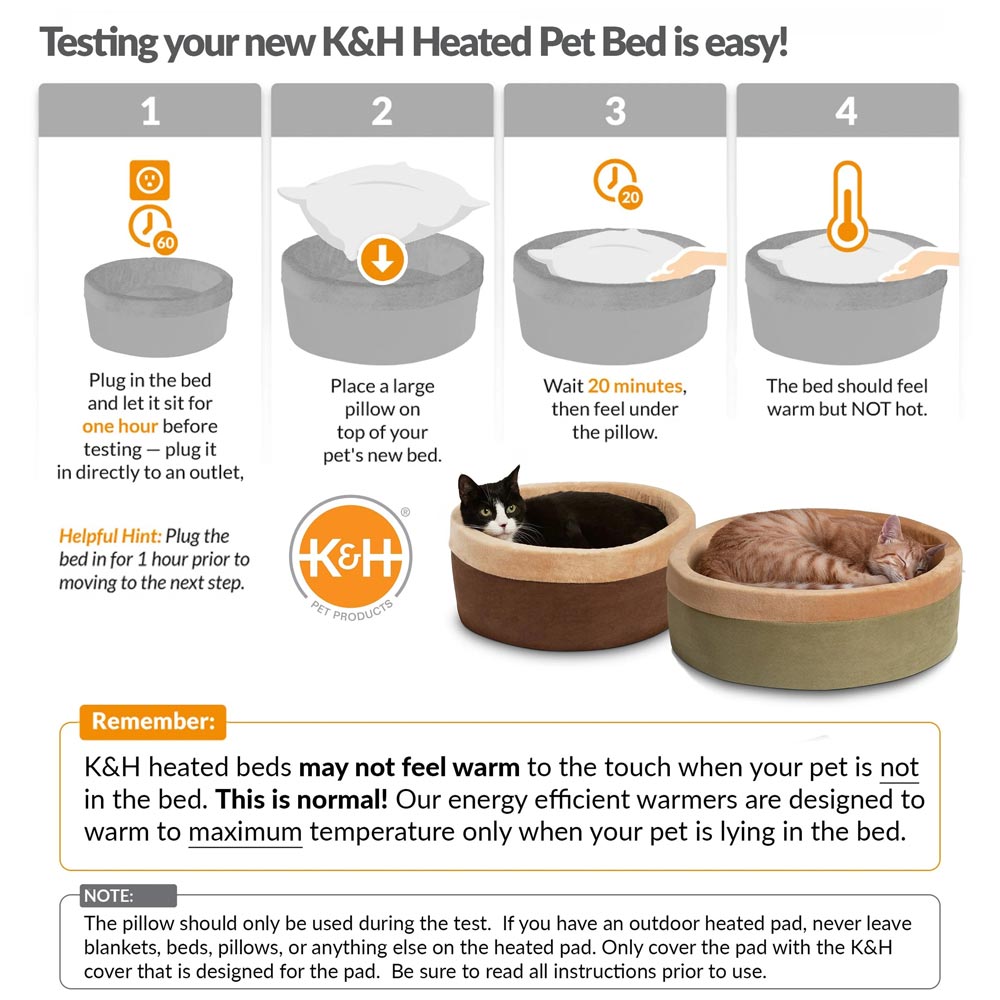 K&H Thermo-Kitty Heated Cat Bed