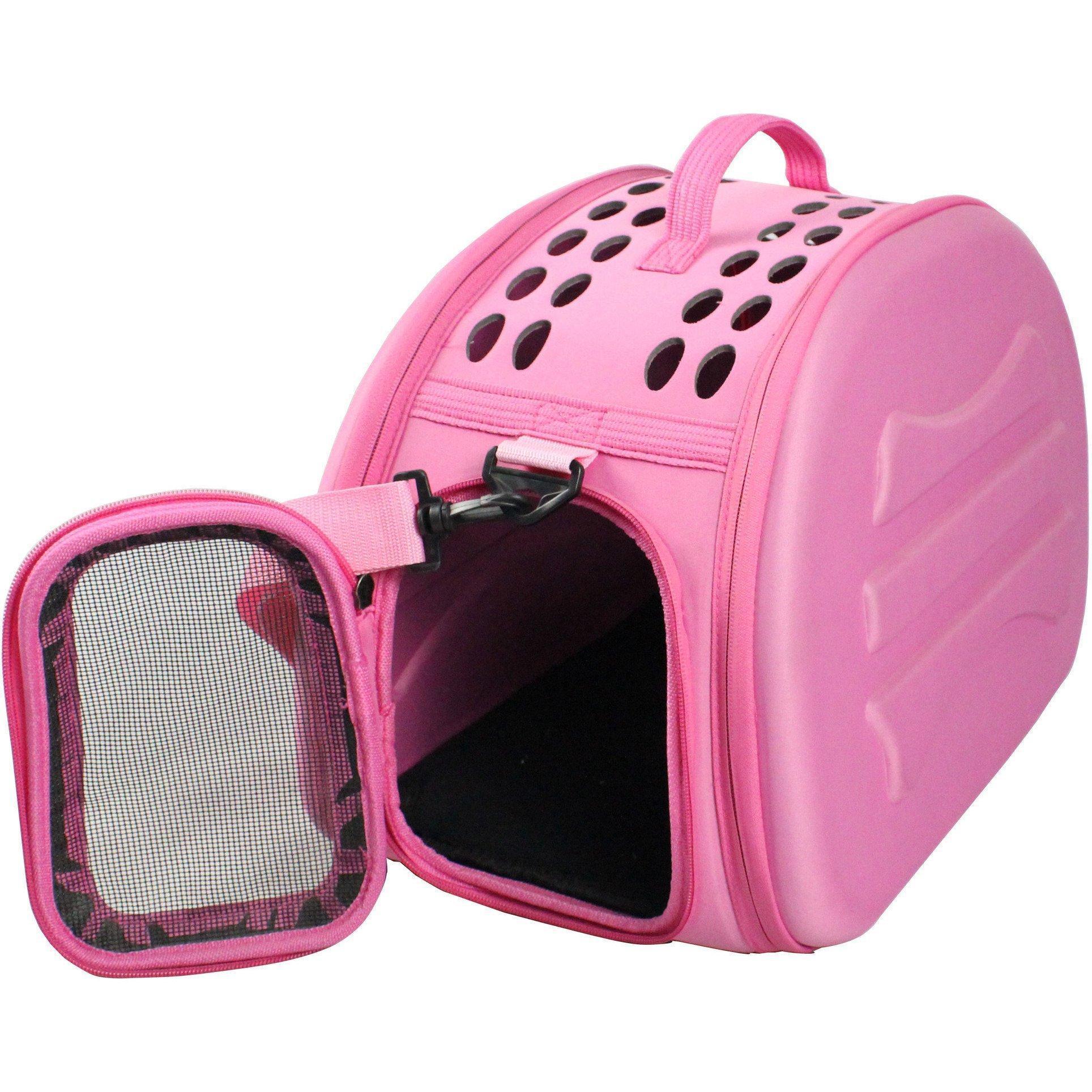 Pet Life ® Lightweight Collapsible Military Grade Travel Pet Dog Carrier Crate