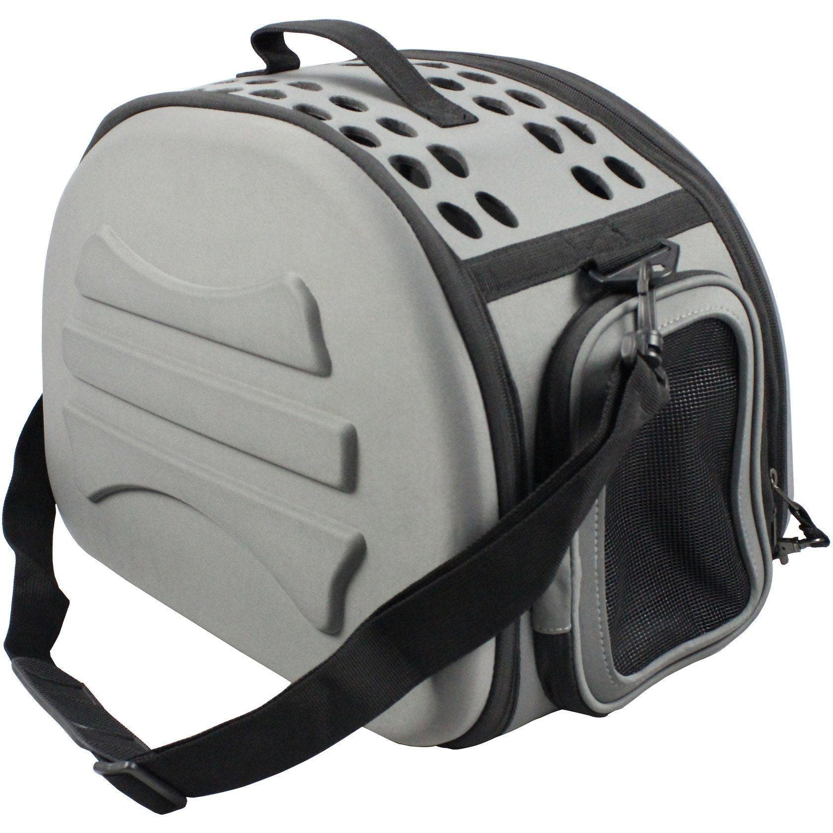 Pet Life ® Lightweight Collapsible Military Grade Travel Pet Dog Carrier Crate
